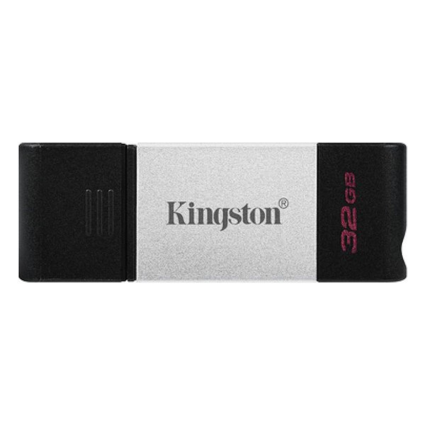 Memorie USB Kingston DataTraveler DT80 Tip C Negru Argintiu - Capacitate 256 GB