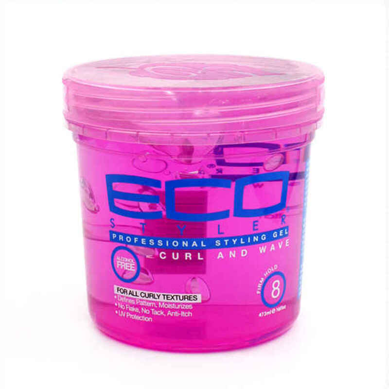 Gel Fixator Eco Styler Curl & Wave Pink Păr Cârlionțat 946 ml