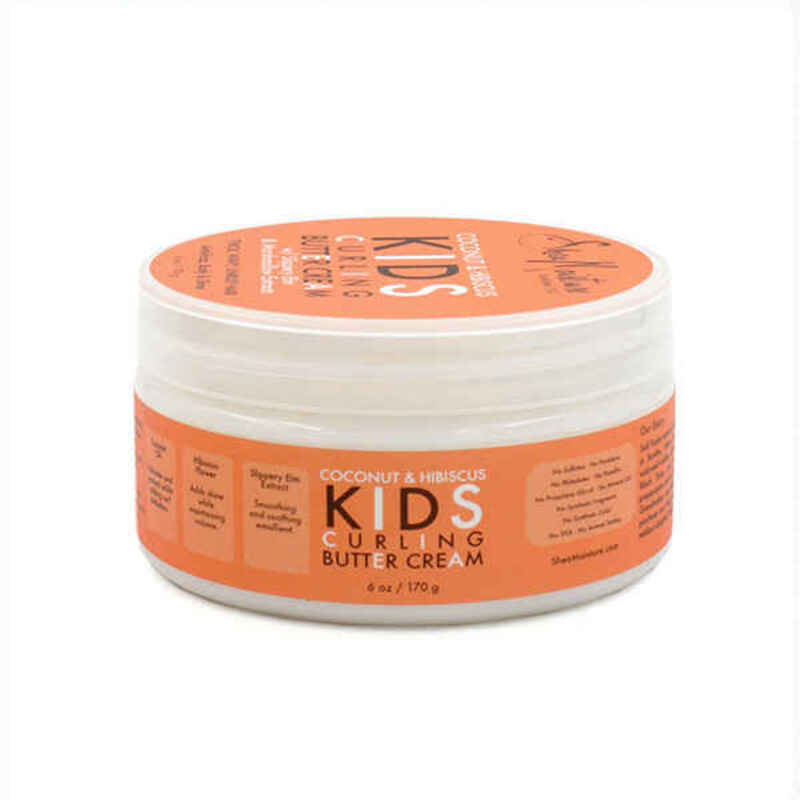 Cremă de Coafat Shea Moisture Coconut & Hibiscus Kids Curl Butter Cream Păr Cârlionțat (170 g)