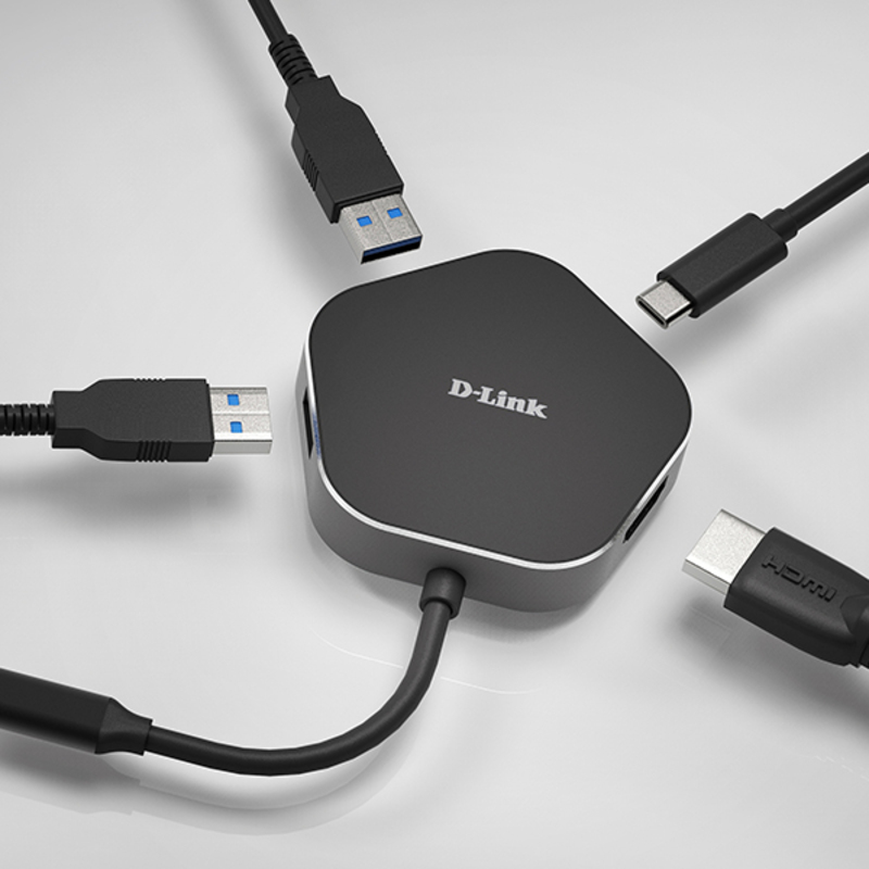 Hub USB 3 Porturi D-Link DUB-M420