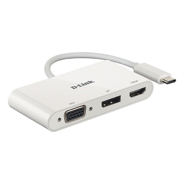 Hub USB 3 Porturi D-Link DUB-V310 Alb