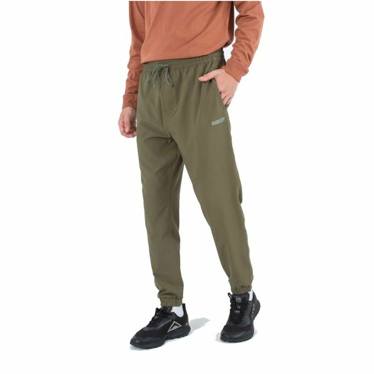Pantaloni lungi de sport Hurley Explorer Verde Bărbați - Mărime S