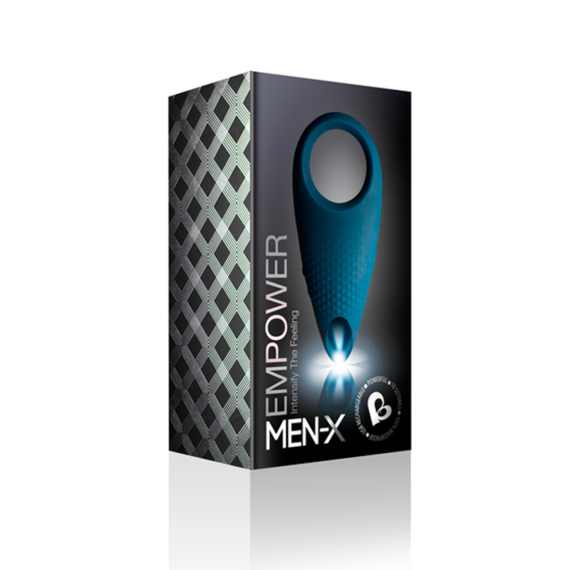 Pachet Inel Penis Rocks-Off Empower Couples Stimulator Blue Vibrație