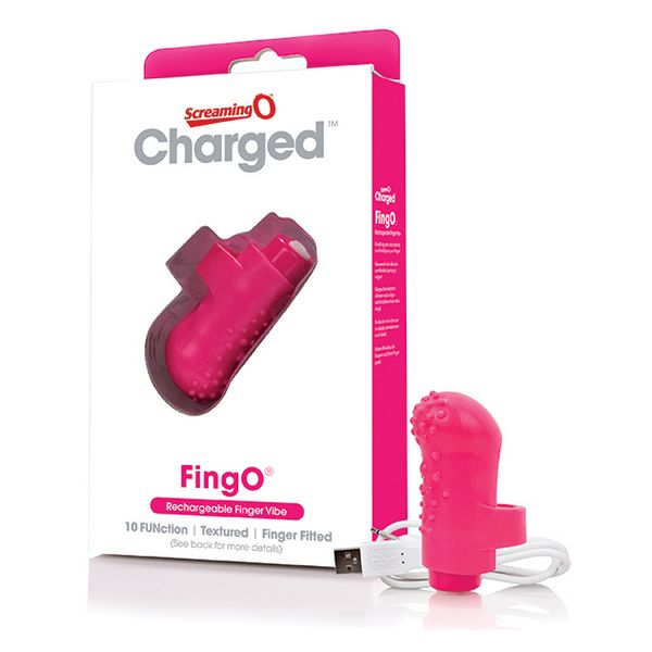 Charged FingO Vibrator Deget Roz The Screaming O 12471