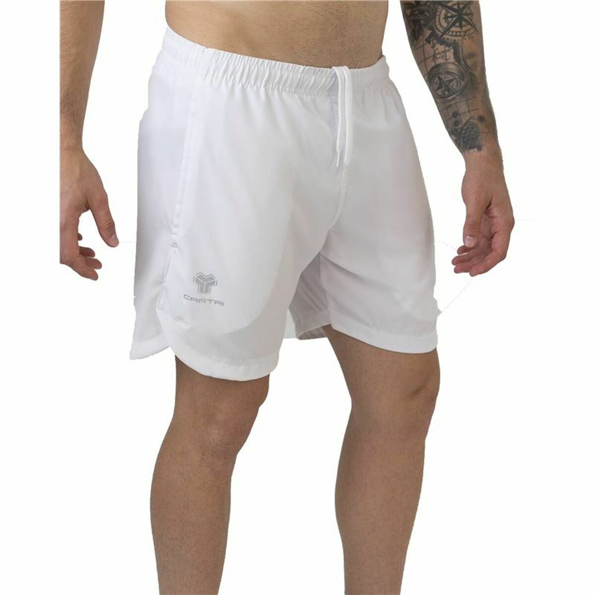 Pantalon Scurt Sport Cartri Alb Bărbați - Mărime M