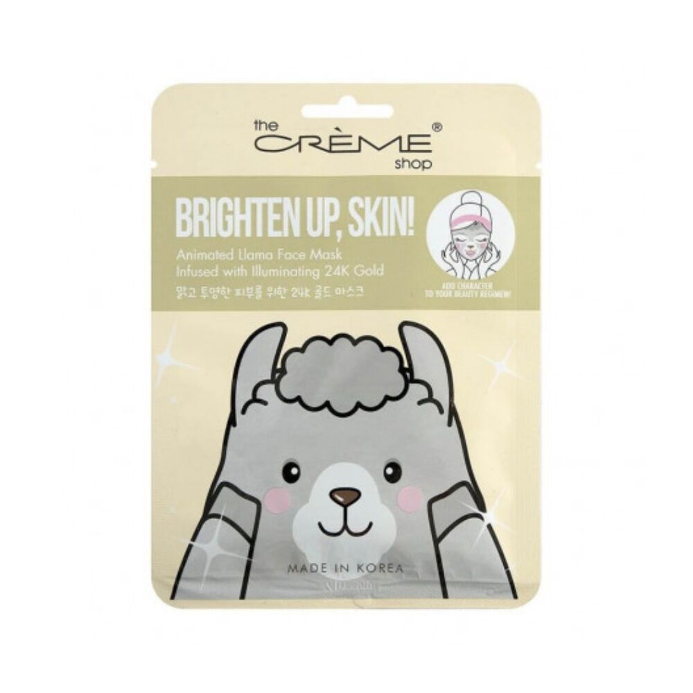 Mască de Față The Crème Shop Brighten Up, Skin! Llama (25 g)
