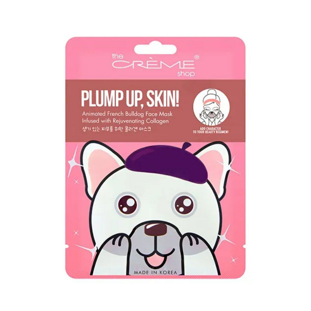 Mască de Față The Crème Shop Plump Up French Bulldog (25 g)