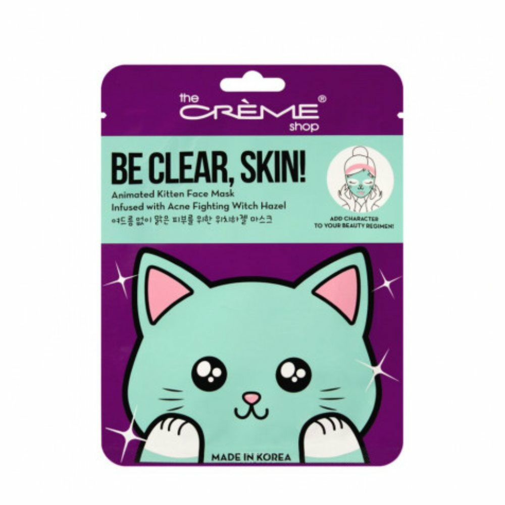 Mască de Față The Crème Shop Be Clear Kitten (25 g)