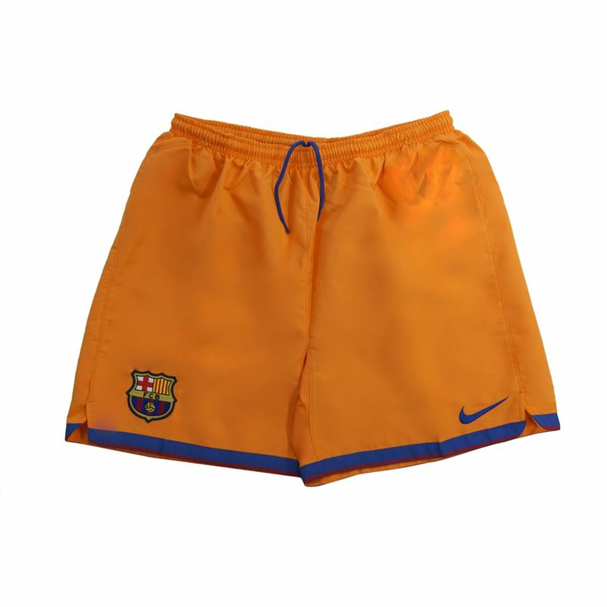 Pantaloni Scurți Sport pentru Copii Nike FC Barcelona Third Kit 07/08 Portocaliu - Mărime 13-15 Ani