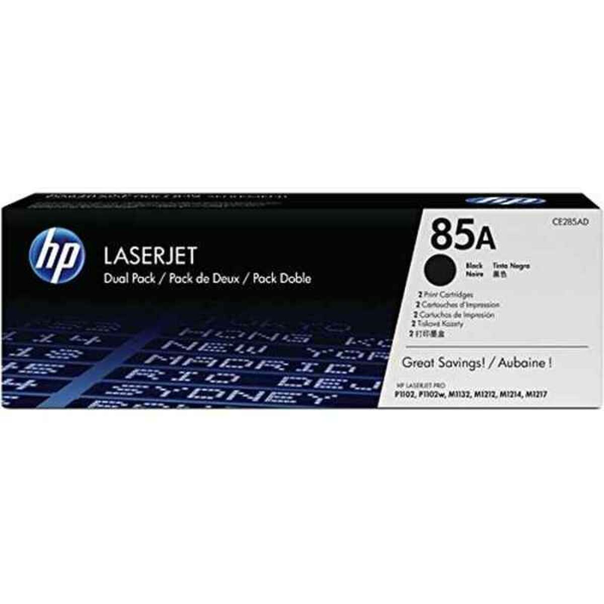 Toner Original HP 85A (2 uds) Negru