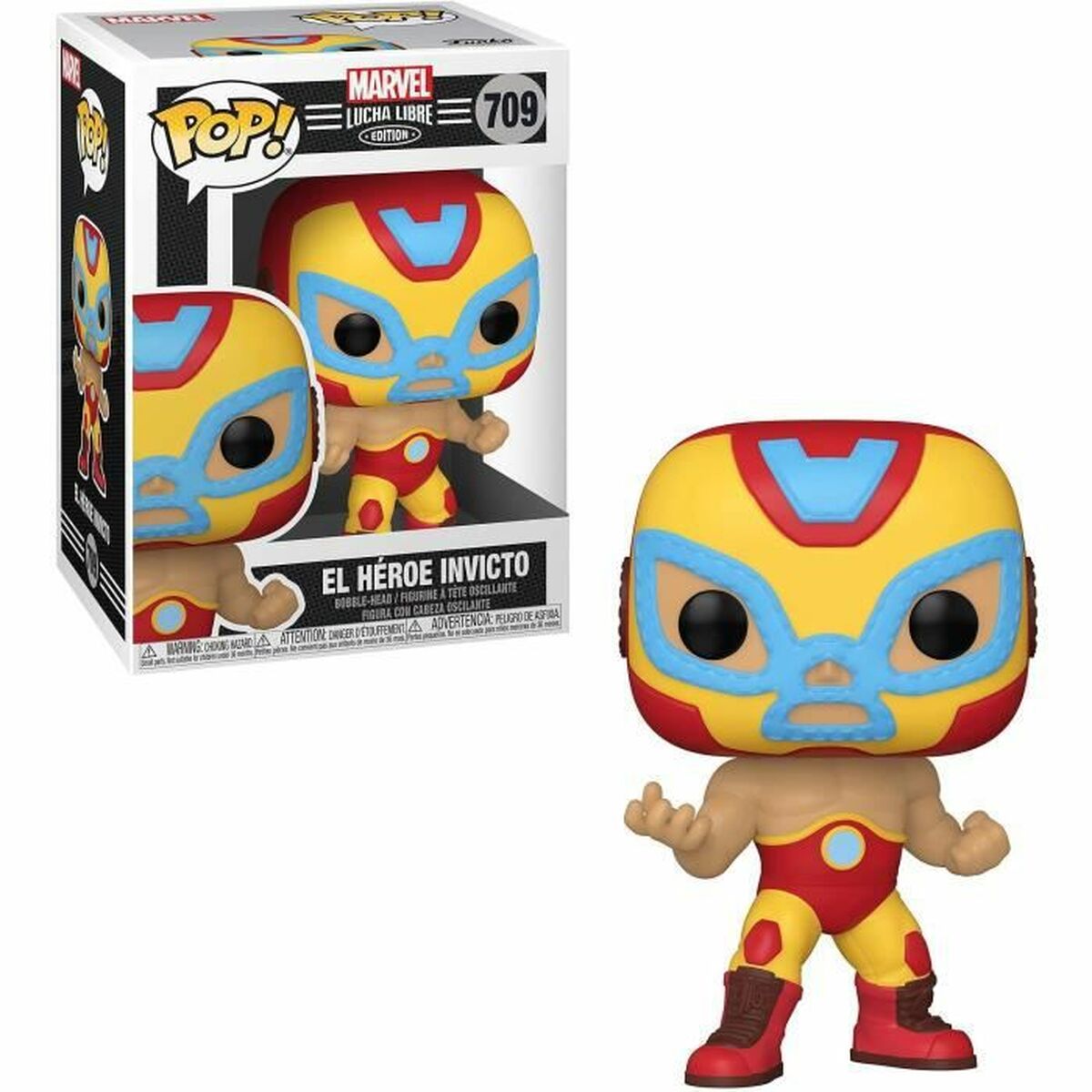Figurine colectabile Funko Marvel Lucha Libre - Iron Man Nº 709
