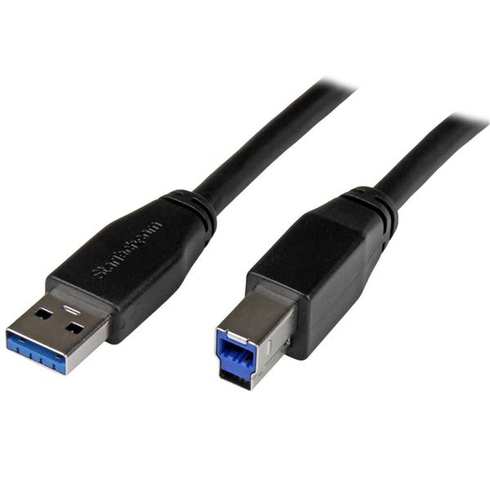 Cablu USB A la USB B Startech USB3SAB5M            Negru