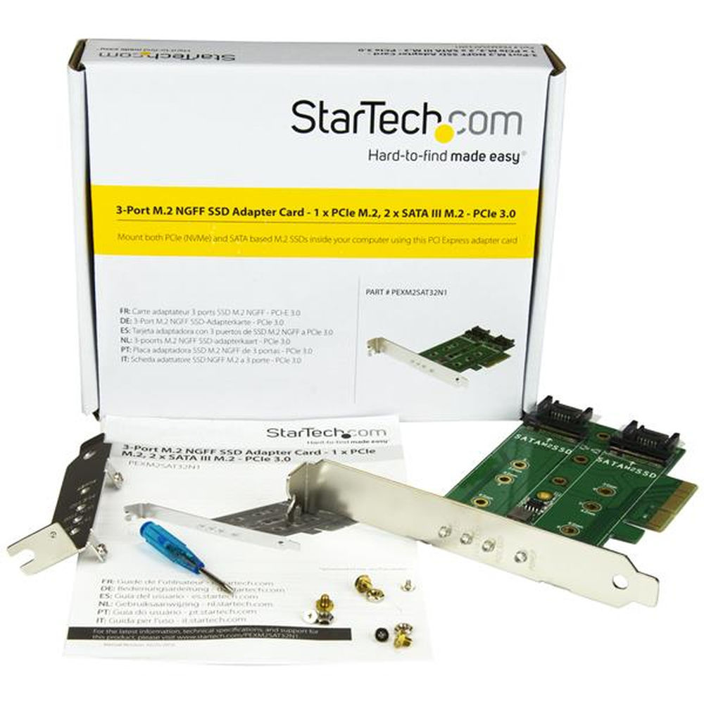 Placă PCI SSD M.2 Startech PEXM2SAT32N1         PCIe 3.0