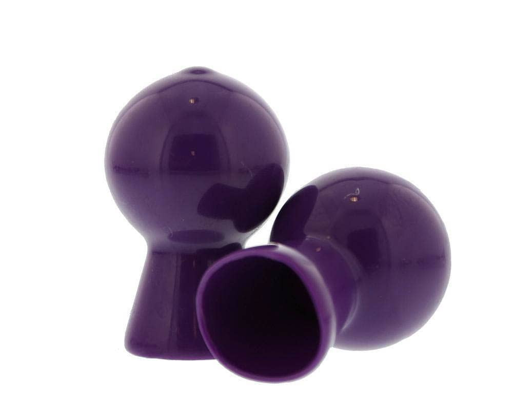 Nipple Sucker Pair in Shiny Purple - Diameter (cm) 