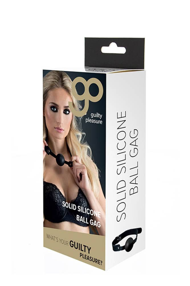 GP Solid Silicone Ball Gag Black - Diameter (cm) 4