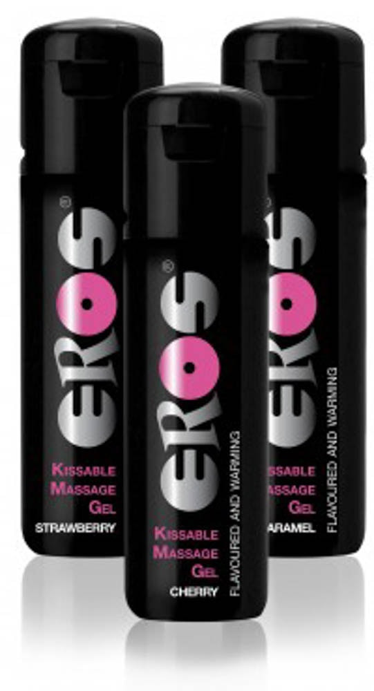 EROS Pleasure - Kissable Massage Gel Warming - STRAWBERRY - 100ml - Gender couples