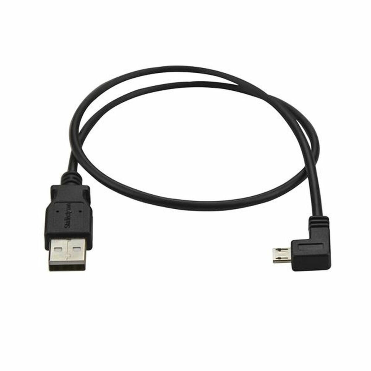 Cablu USB Startech USBAUB50CMLA         Negru 0,5 m