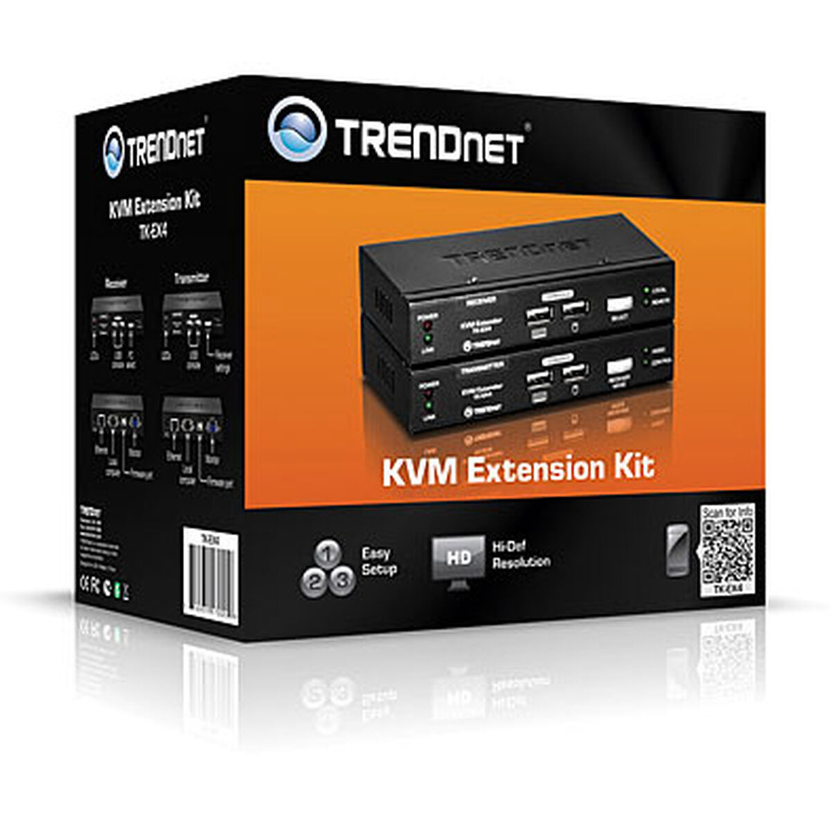 Switch KVM Trendnet TK-EX4              