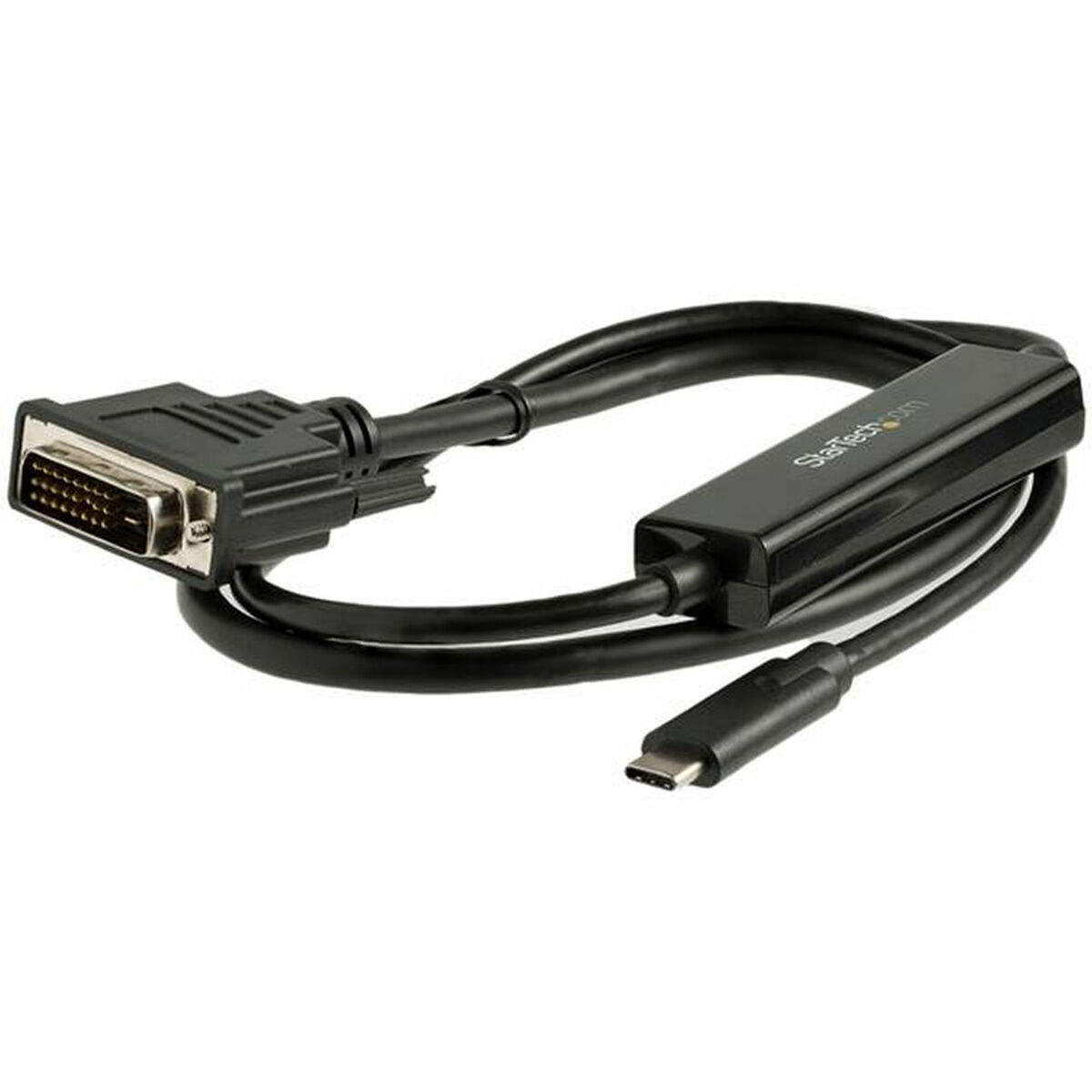 Cablu USB C la DVI-D Startech CDP2DVIMM1MB         Negru 1 m