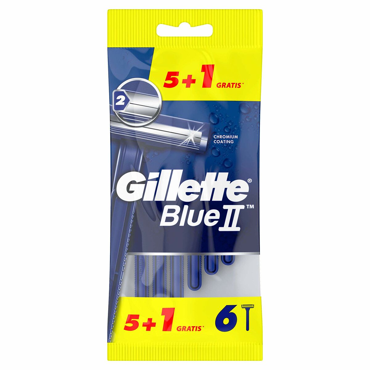 Aparat de ras clasic Gillette Blue II 6 Unități