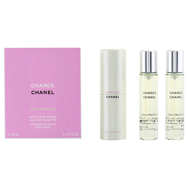 Set de Parfum Femei Chance Eau Fraiche Chanel (3 pcs)