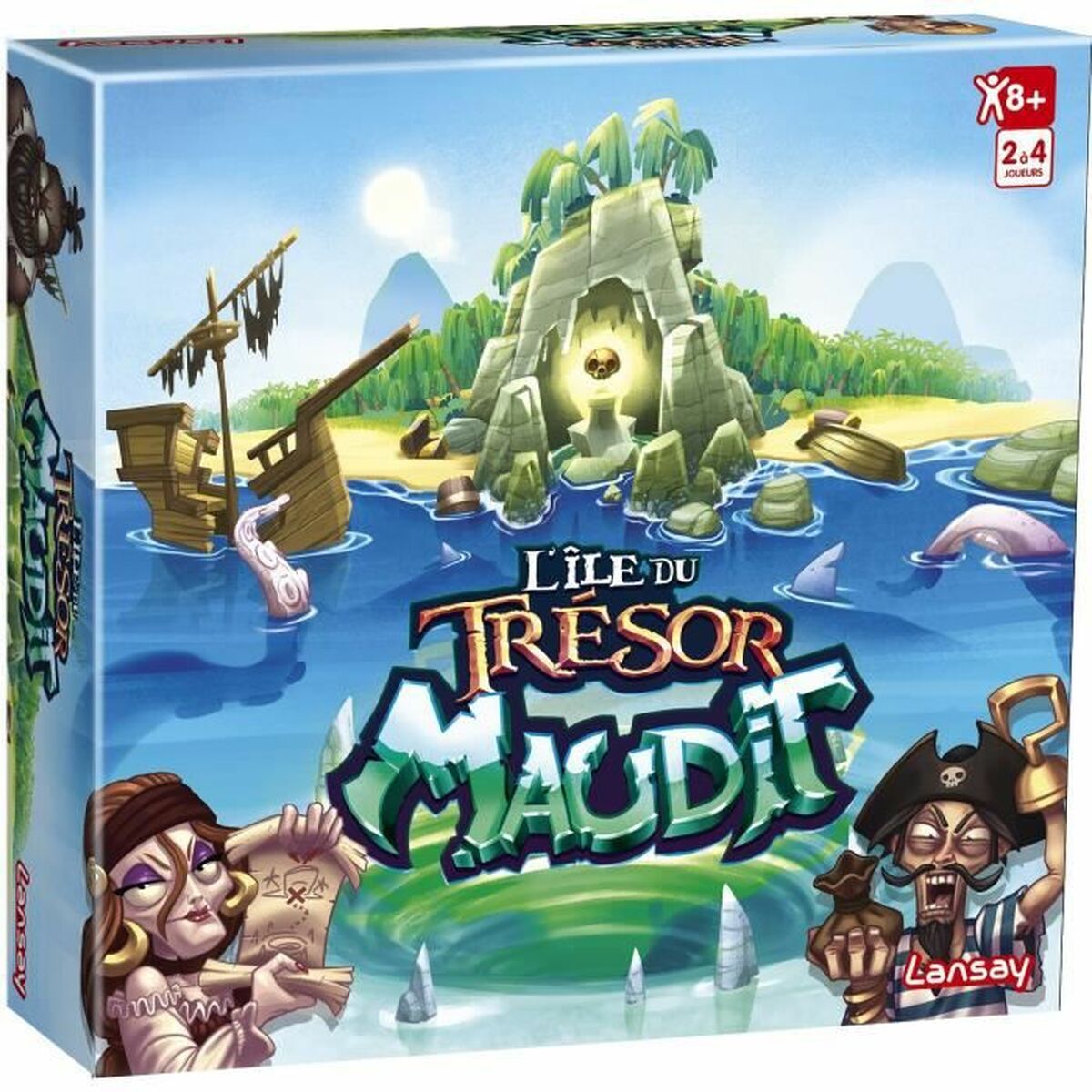 Joc de Masă Lansay Cursed Treasure Island (FR)