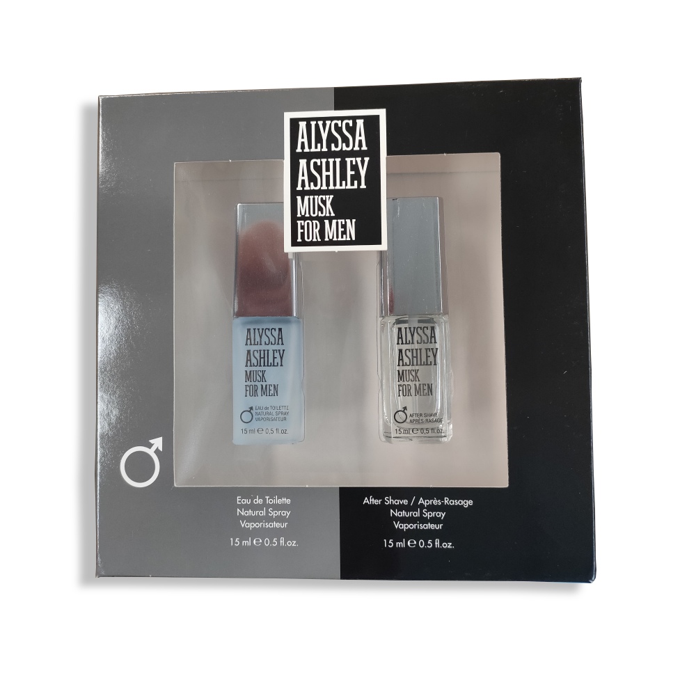 Set de Parfum Bărbați Alyssa Ashley Musk for Men (2 pcs)