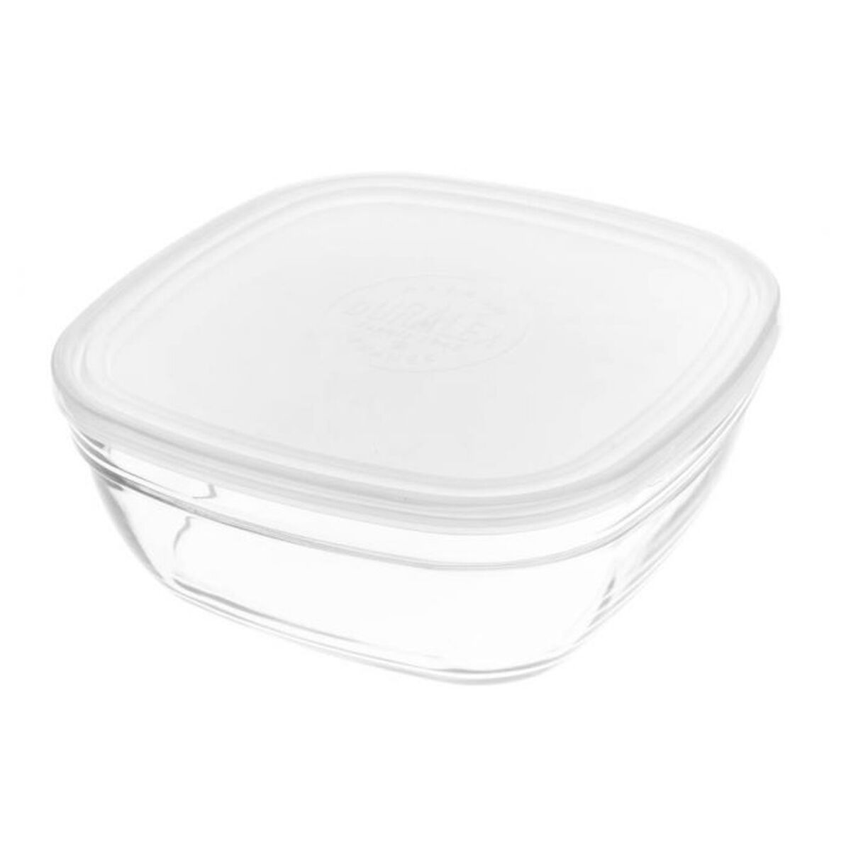 Cutie pentru Prânz Freshbox Transparent Cu Capac Pătrat (23 cm)