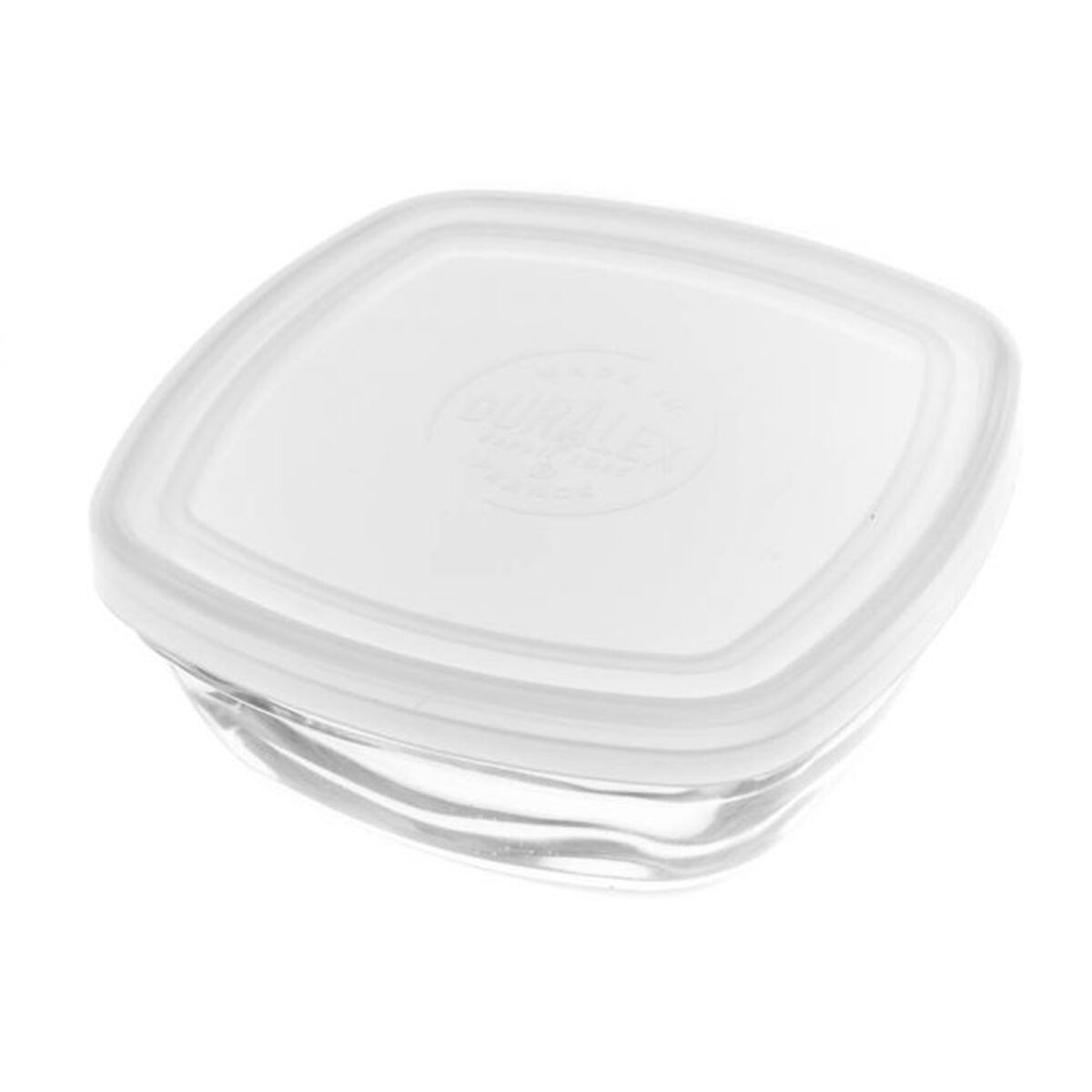 Cutie pentru Prânz Freshbox Transparent Cu Capac Pătrat (11 cm)