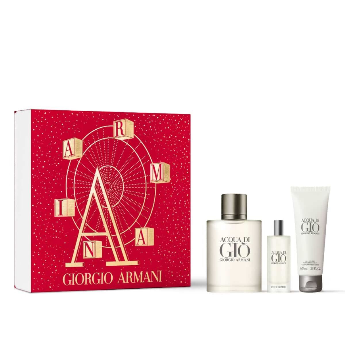 Set de Parfum Bărbați Armani Acqua Di Gio Homme 3 Piese