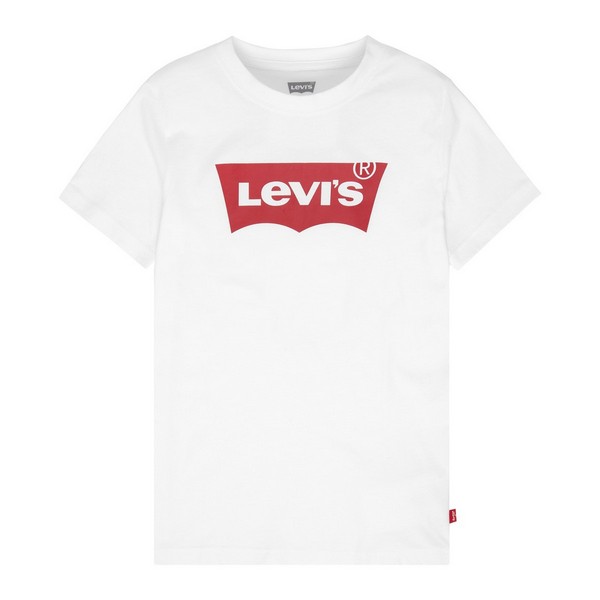 Tricou cu Mânecă Scurtă Copii Levi's Batwing Tee Alb - Mărime 14 Ani 