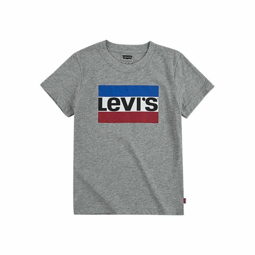 Tricou cu Mânecă Scurtă Levi's Sportswear Logo B Gri închis - Mărime 10 Ani