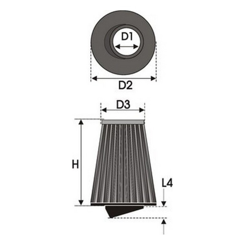 Filtru de aer Green Filters K8.65