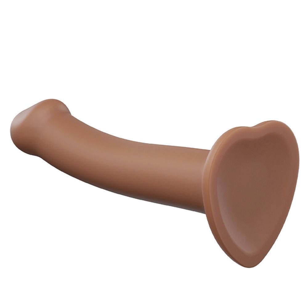 Dildo Dual Density Strap-on-me Caramel Silicon - Mărime L