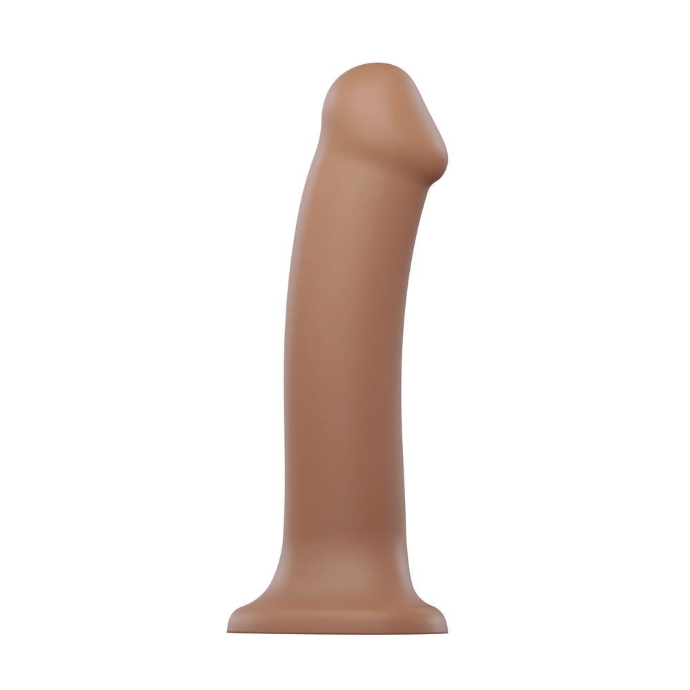 Dildo Dual Density Strap-on-me Caramel Silicon - Mărime L