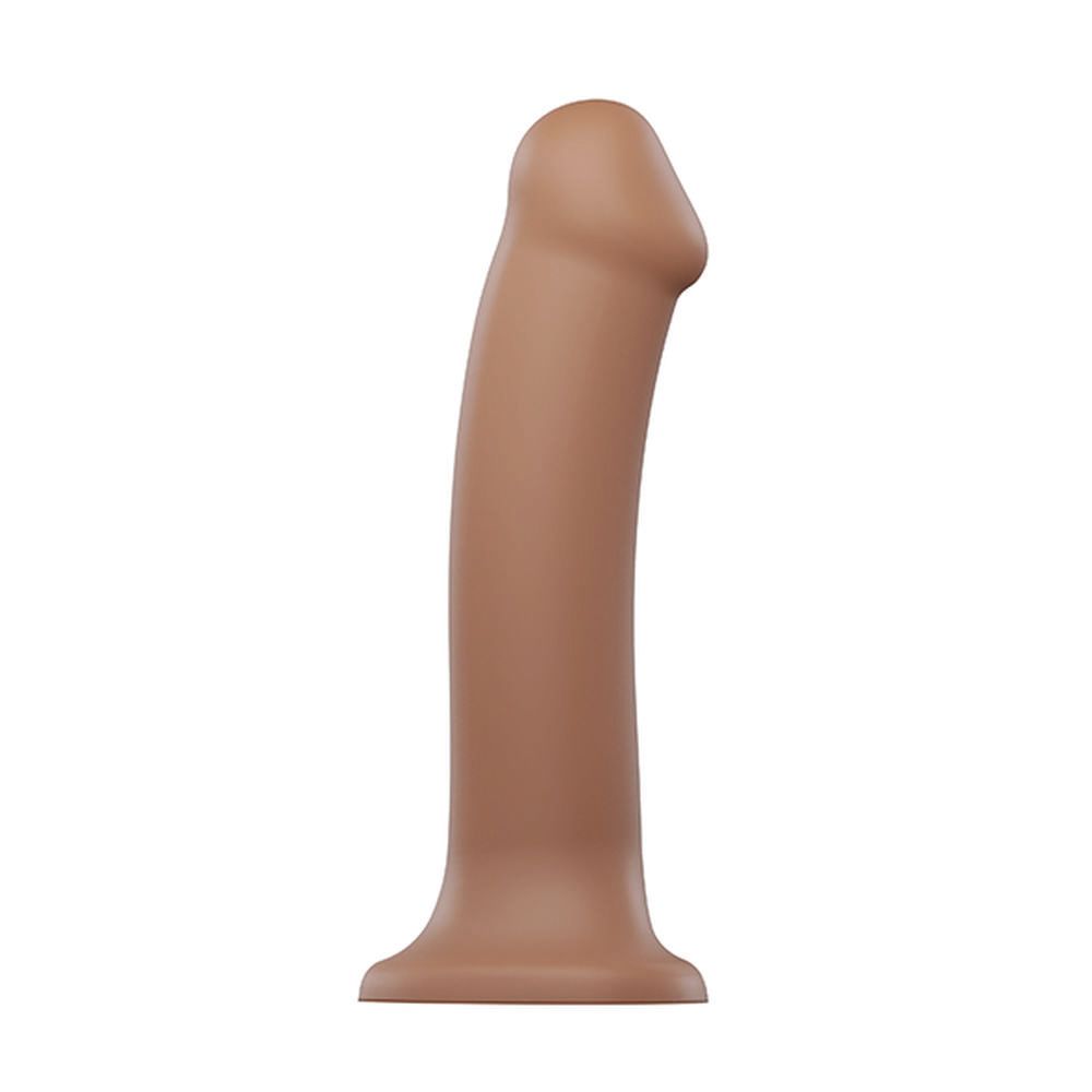 Dildo Dual Density Strap-on-me Caramel Silicon - Mărime L