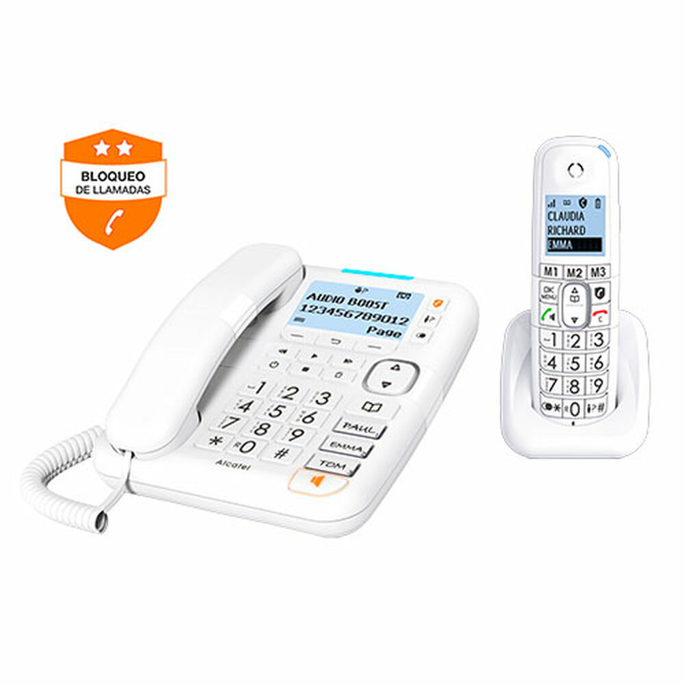 Telefon fără Fir Alcatel XL785 Alb