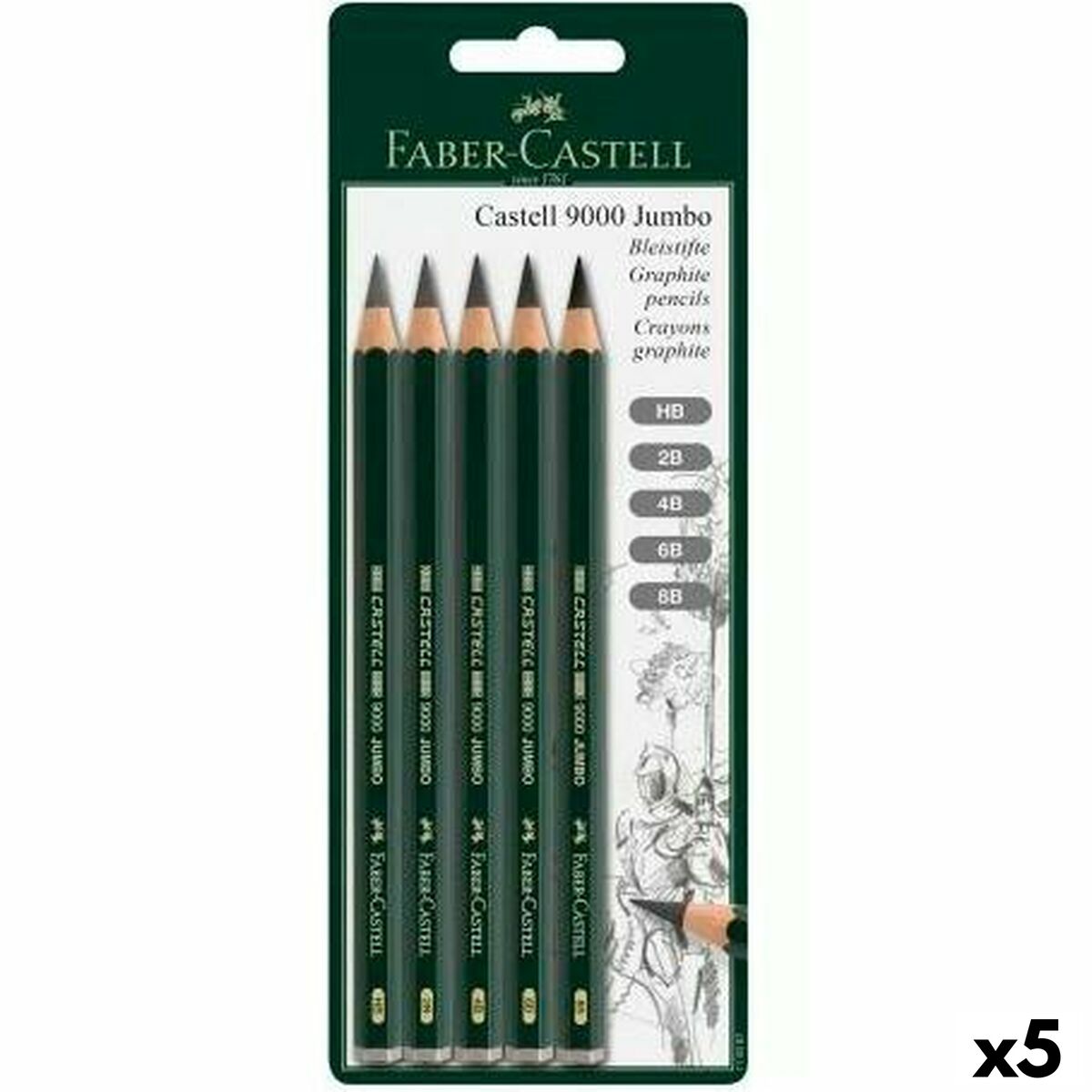 Set de Creioane Faber-Castell (5 Unități)