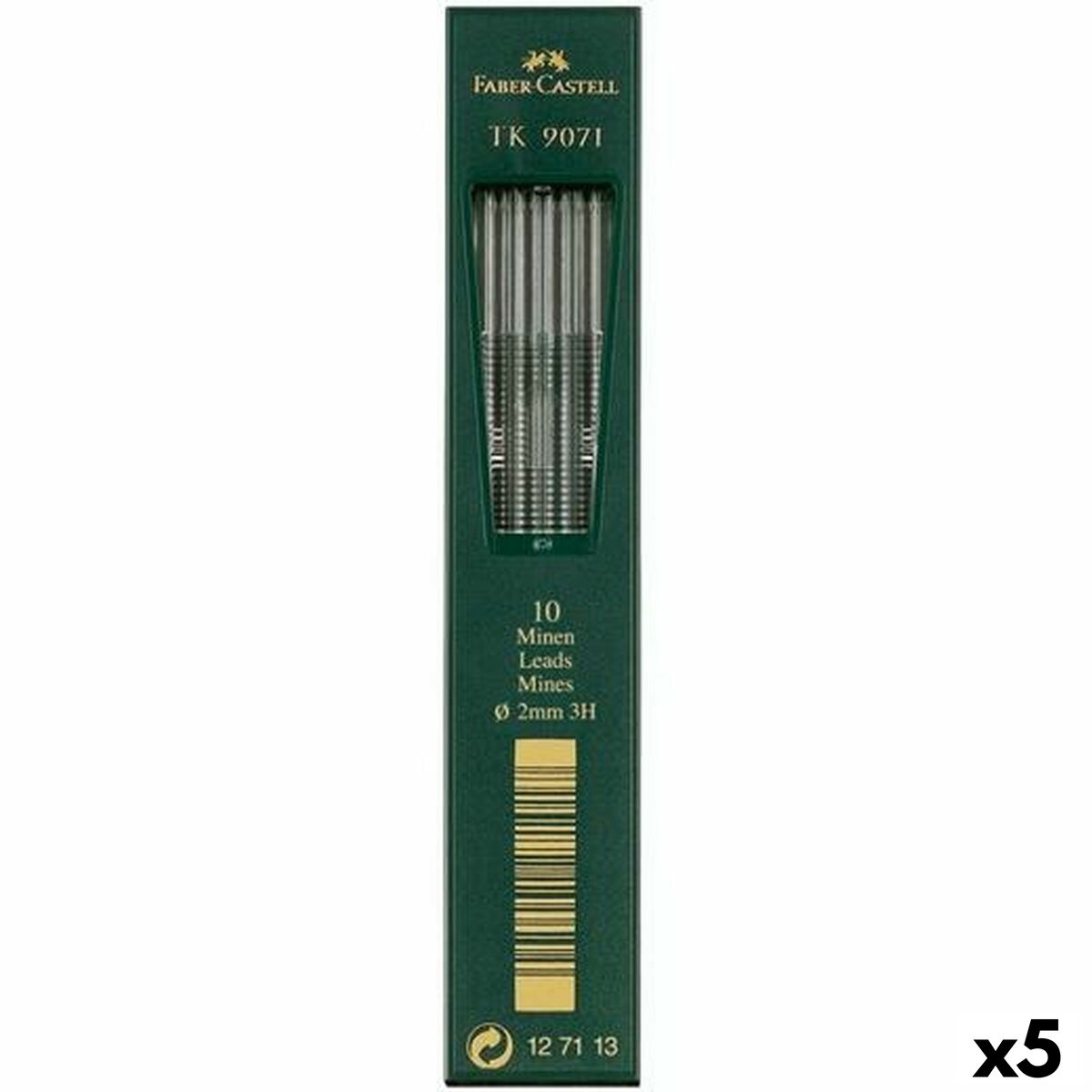 Piese de schimb pentru plumbul creionului Faber-Castell 2 mm 5 Unități