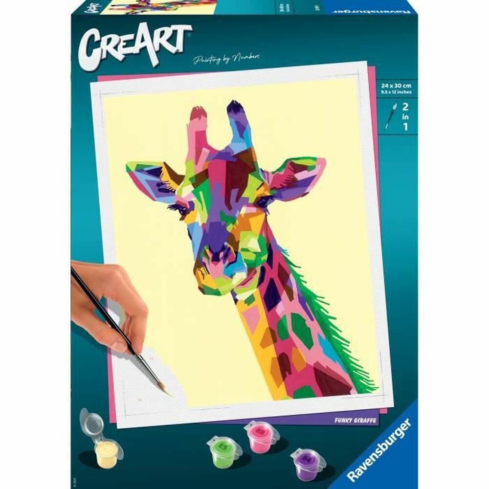 Desene pentru colorat Ravensburger CreArt Large Giraffe 24 x 30 cm