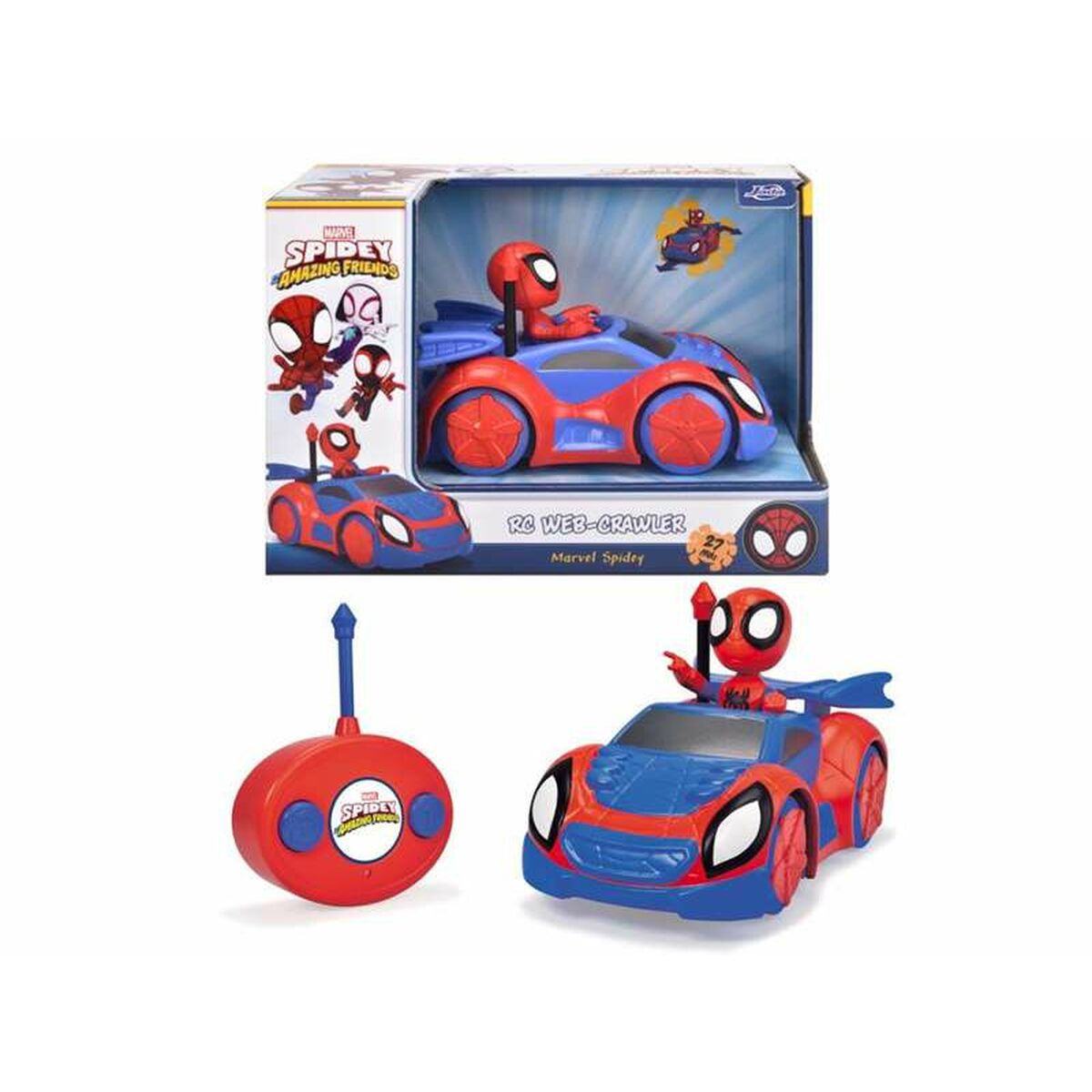 Mașină Radio Control Simba Spidey Web Crawler 2 Piese (21 x 34 x 18,5 cm)