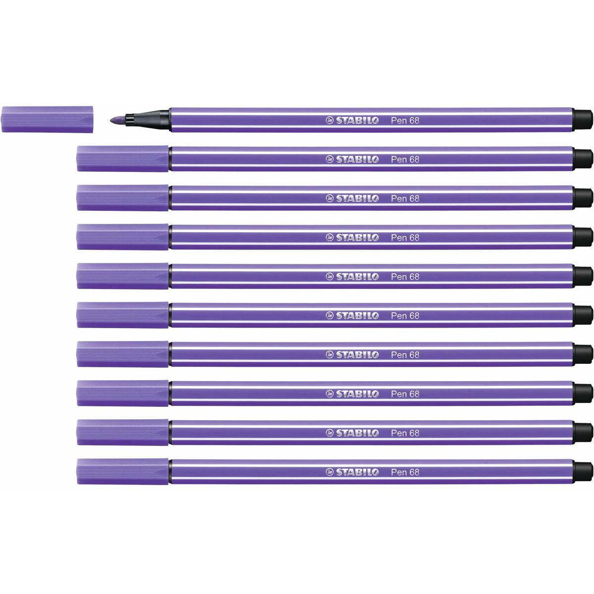 Carioci Stabilo Pen 68 Violet 10 Unități
