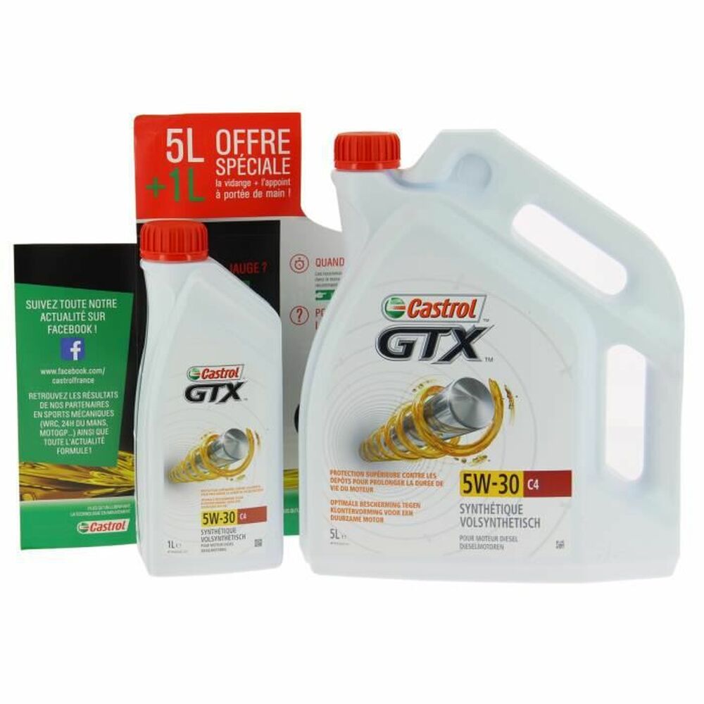 Ulei motor auto Castrol GTX 5 l + 1 l 5W30