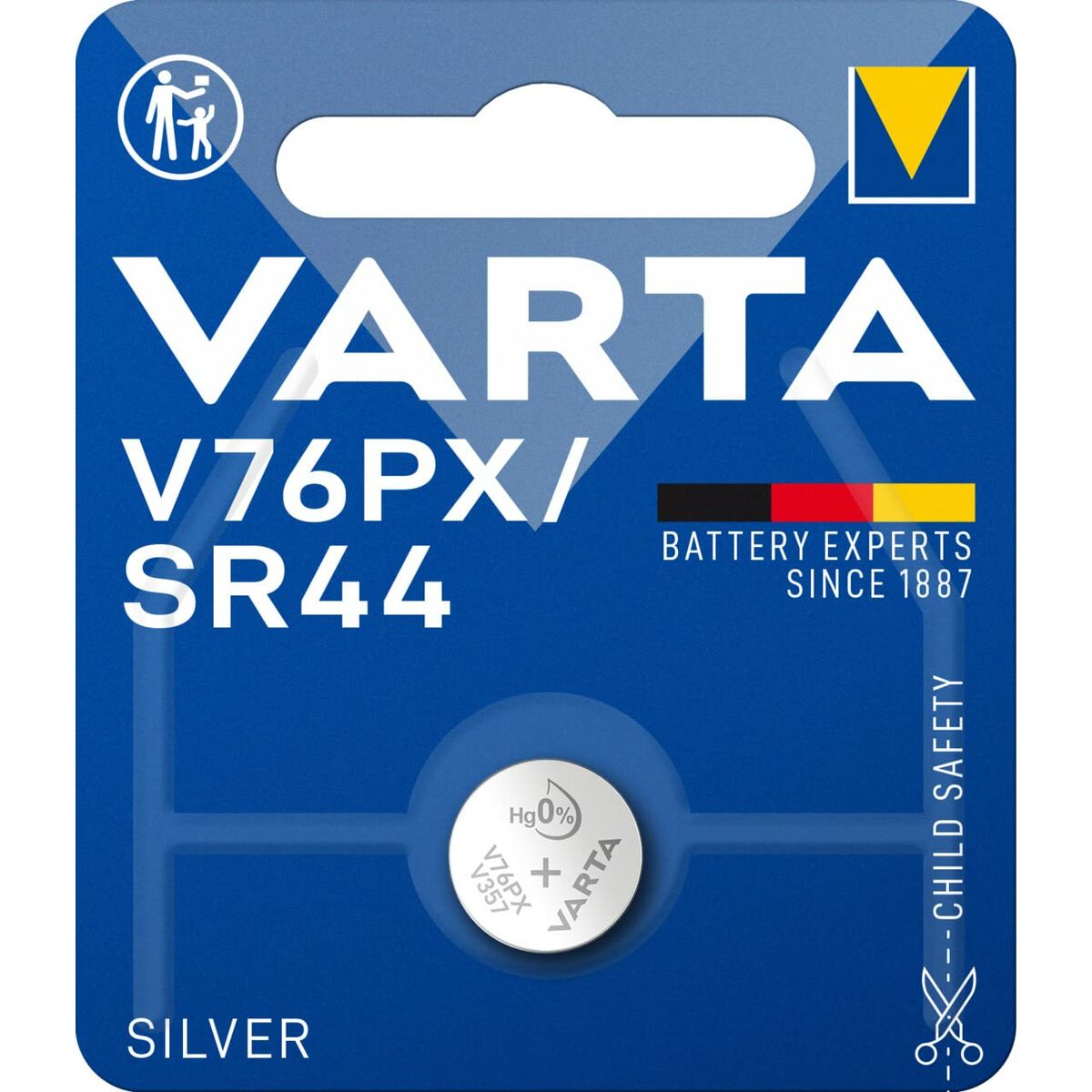 Baterie cu buton Varta Silver Oxid de argint 1,55 V SR44