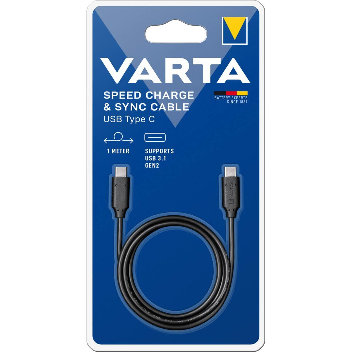 Cablu USB-C la USB-C Varta 57947 1 m