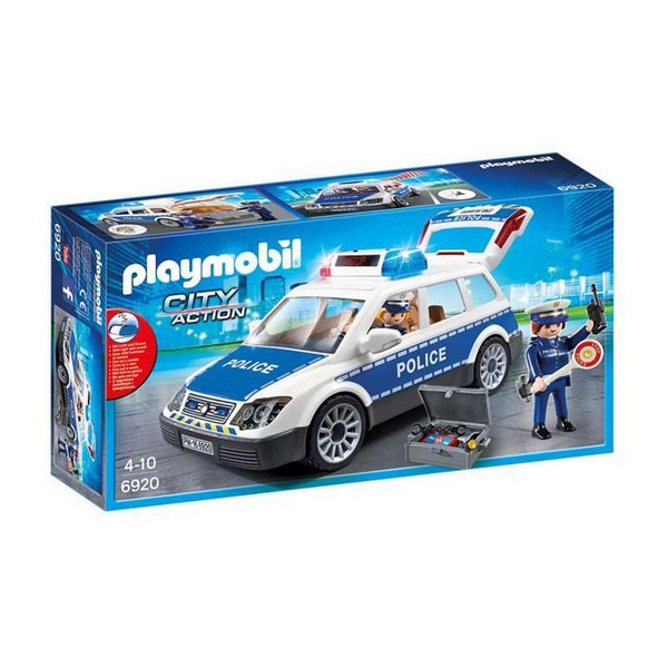 Mașină cu Lumină și Sunet City Action Police Playmobil 6920 Alb