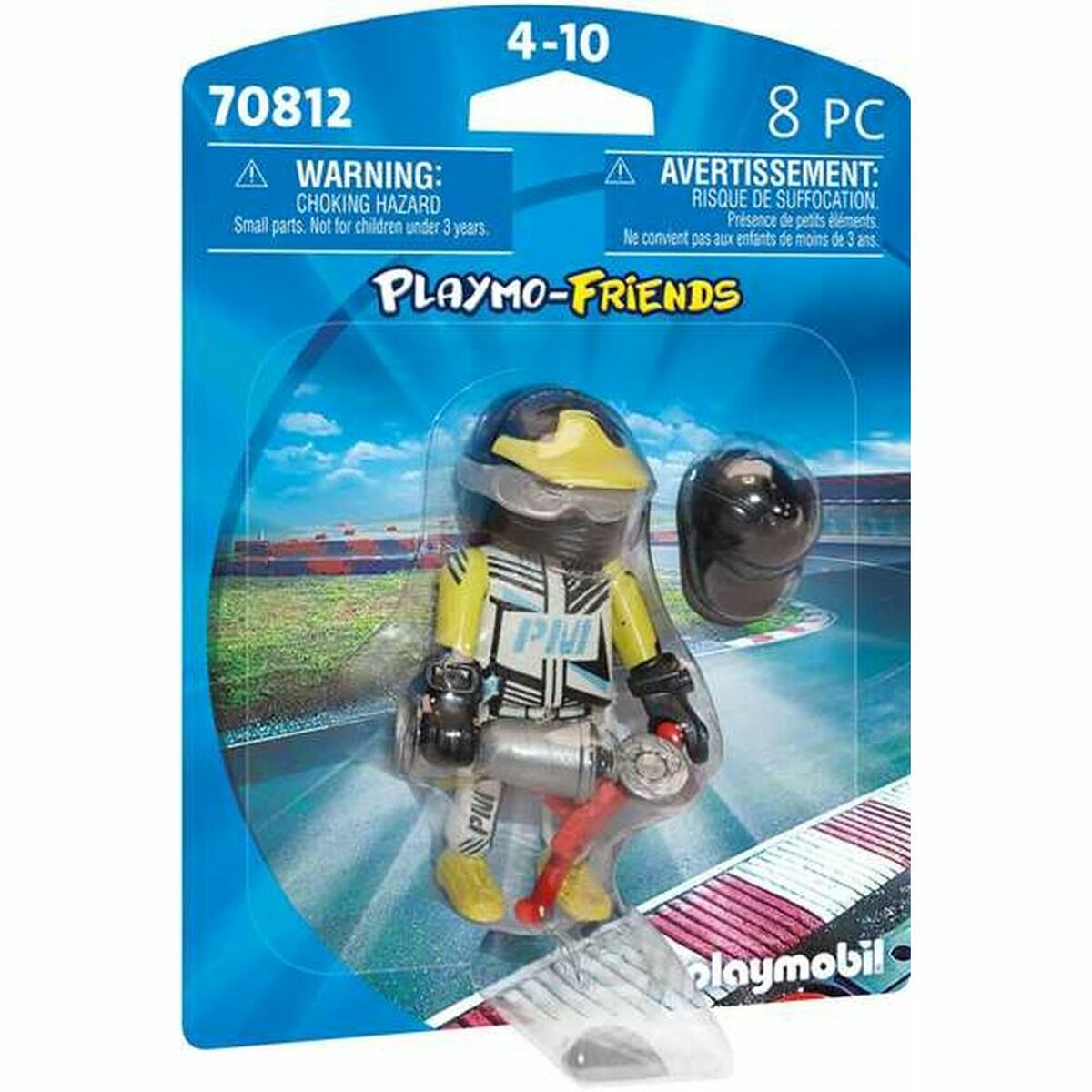 Figură Playmobil Playmo-Friends Pilot de Curse 70812 (8 pcs)