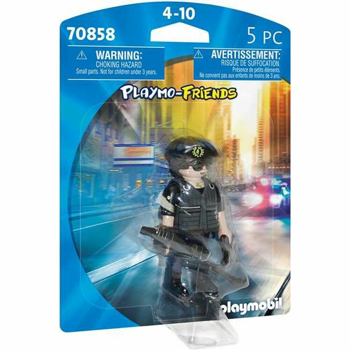 Figura îmbinată Playmobil Playmo-Friends 70858 Polițist (5 pcs)