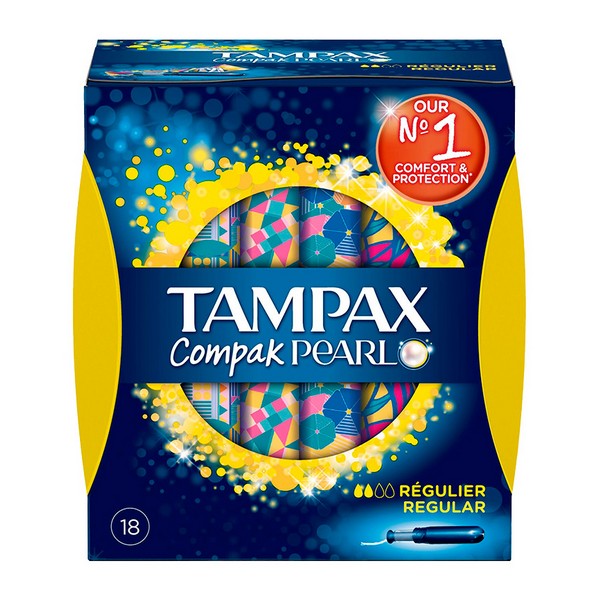 Tampoane Normale Pearl Compak Tampax (18 uds)