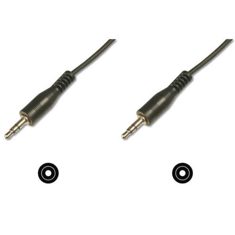 Cablu Audio Jack (3,5 mm) Digitus CCS 2X0.10/10 M/M Negru